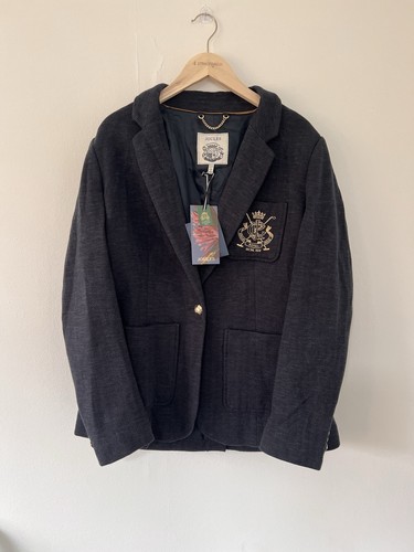 Joules blazer navy herringbone - blazer,