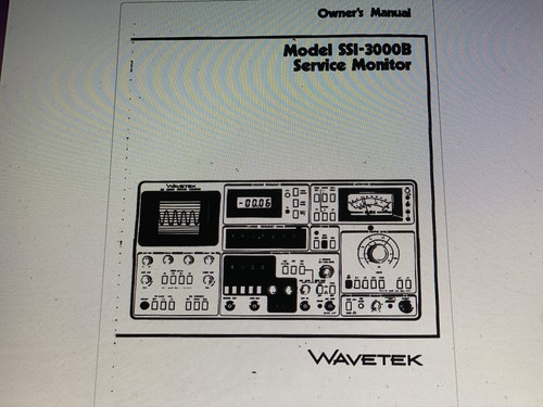 Wavetek ssi 3000b - , manual