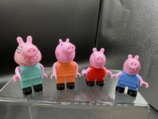ABC Peppa Pig Lego Duplo Compatible Full Set Toy Play Figures X4 Mummy Daddy