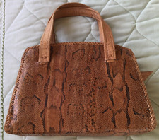 Handbag snake skin, handmade