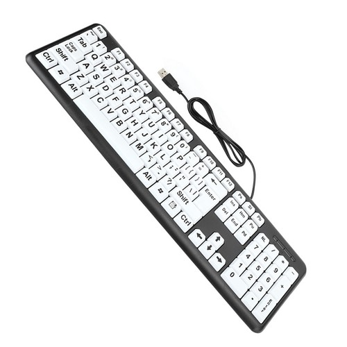 Large print wired keyboard - wired,