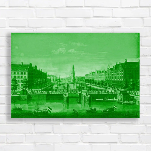 Vintage canal city landscape - vintage,