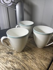 3 X DENBY JEWEL BONE CHINA MUG GOOD USED CONDITION