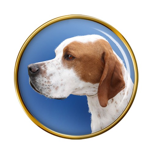 English pointer lapel pin - english,