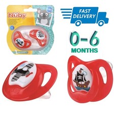 2x Nuby Silicone Red Newborn