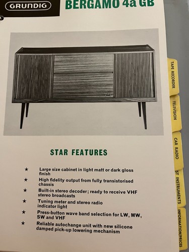 Grundig bergamo gb - grundig, 4a