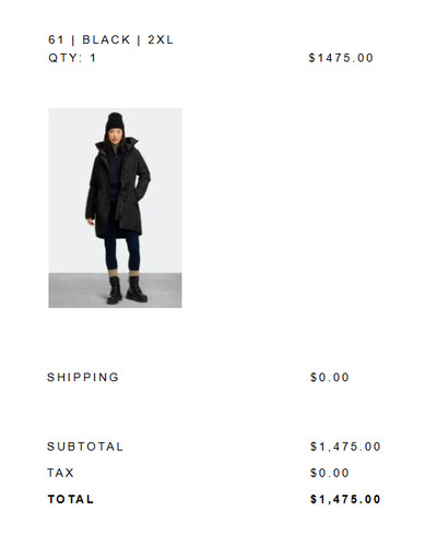 Canada goose rossclair black - rossclair,
