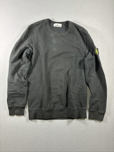 Stone island black crewneck - black,