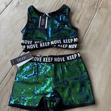 Girl's 2 Pieces Sequin Dance