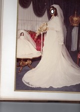 Vintage Wedding Dress and Vail