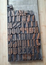 Wooden letterpress printing - wooden,