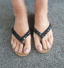 Platino Ladies Black Beaded