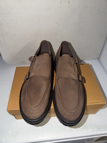 Reserved brown leather - , suede