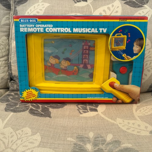 Blue box battery operated - blue,