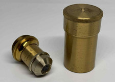 Vintage Brass Cased Microscope Objective W.R.Prior & Co 2/3 N.A 28