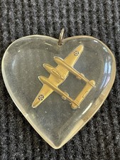 WW2 Sweetheart  Lucite Heart