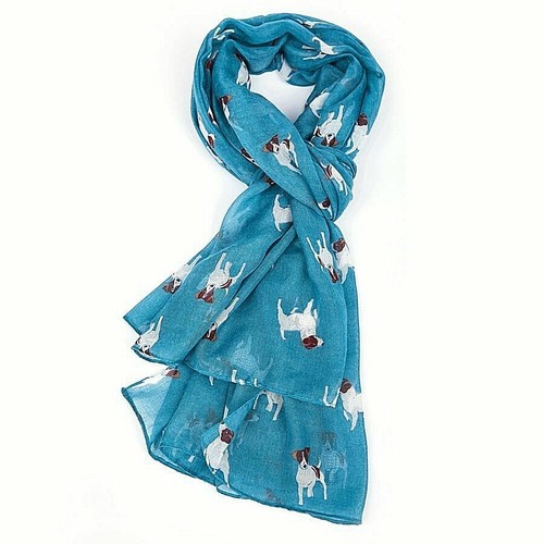 Dog print scarf - dog,