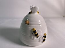 ?Hudson Middleton Bone China Beehive Bumble Bee Honey pot With Swizzle Stick?