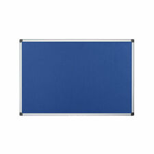 Felt Notice Board 1200x900mm Blue FA0543170-999 Aluminium 