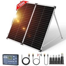 Dokio 160W 12v Foldable Solar Panel For Car Battery/Camper/RV/Home/Garden