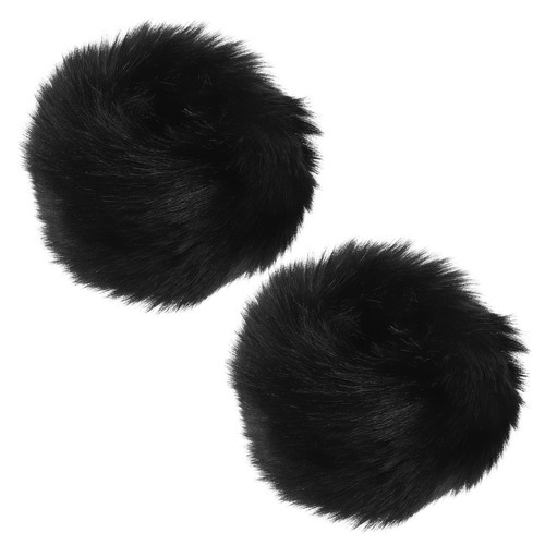 Pair warm wrist cuffs fuzzy - wrist,
