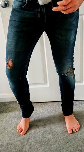 Mens zara distressed jeans - mens,