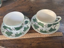 Wedgwood Napoleon Ivy Tea cups