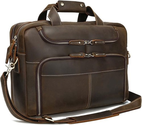 Vintage leather laptop - 17”,