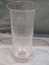 Promotional Smirn Off Vodka Embossed Branding Hourglass Tumbler Glass Rare GC