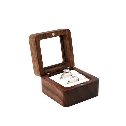 Case wooden ring storage - ring,
