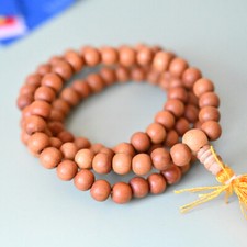 Tibetan Buddhist Sandal Wood Prayer Beads 108 Beads