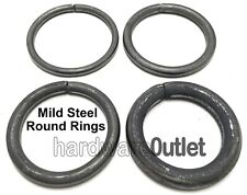 Mild Steel 100mm Ø Rings Weld Wrought Iron Components 8 10 12 & 16.0mm Round Bar