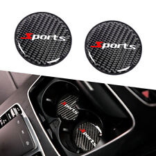 2pcs Carbon Fiber Car Cup