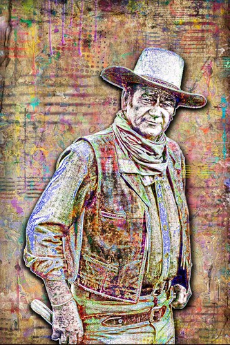 John wayne poster - john,