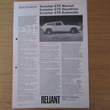 RELIANT SCIMITAR GTE Manual