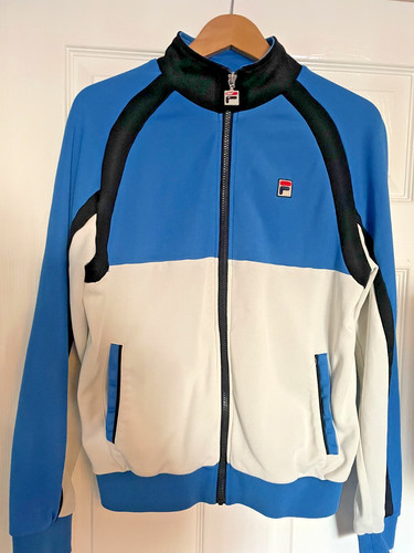 Fila white line tracksuit - fila, top