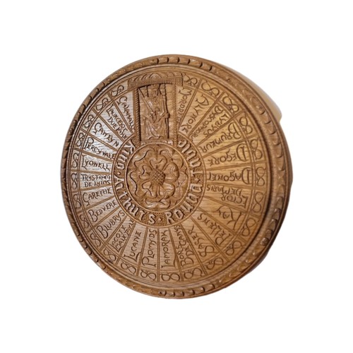 Hand carved solid oak tudor - |,