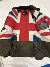 BARBOUR Limited Edition Union Jack Bednell Wax Jacket UK 10 euro 36