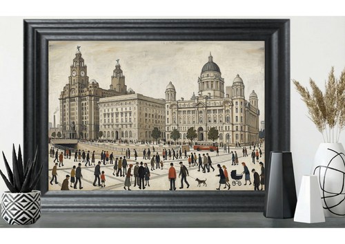 Framed lowry style image - style, of
