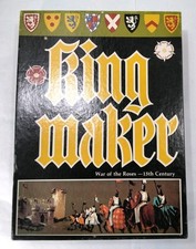 Vintge 1976 KING MAKER Board Game War Of The Roses AVALON HILL COMPLETE See Desc