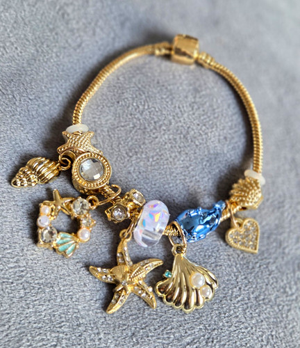Gold tone snake - gold, chain