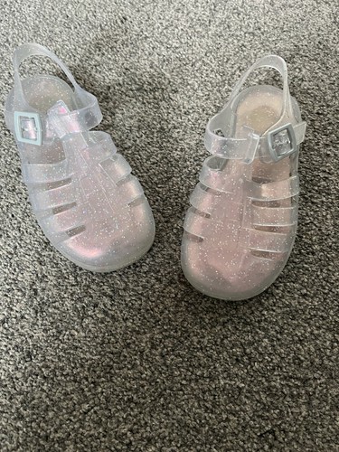 Girls sparkly jelly shoes size - jelly,