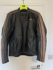 Triumph Leather Motorbike Motorcycle Jacket Size Large