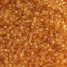 Lot (50000+) Czech vintage golden topaz rondelle glass micro seed beads