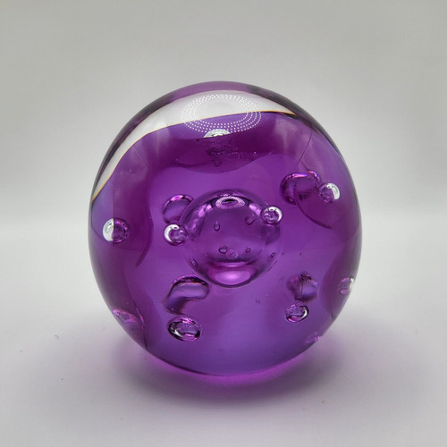 Paperweight vintage purple - -,