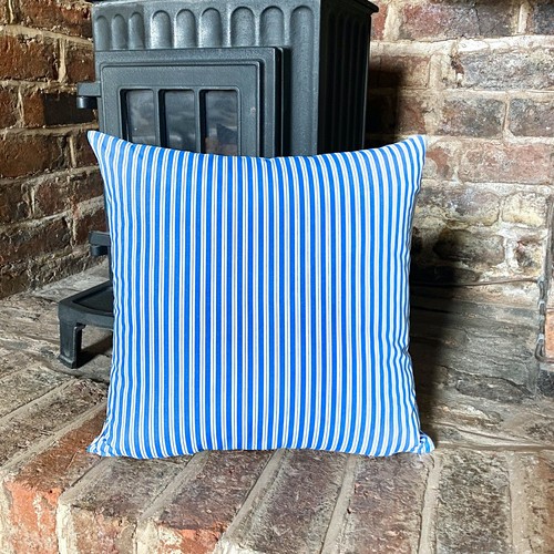 112 blue ticking stripes 100 - 112.blue,