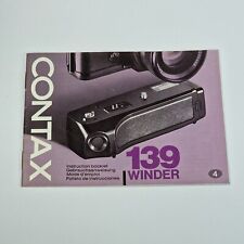 Contax 139 Winder Original