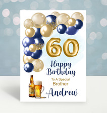 Mens 60th Birthday Card