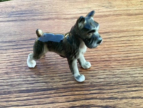 Retro porcelain schnauzer dog - retro,
