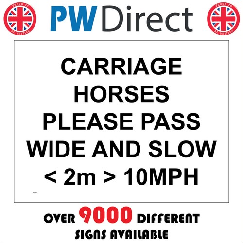 Sign carriage horses - carriage, please